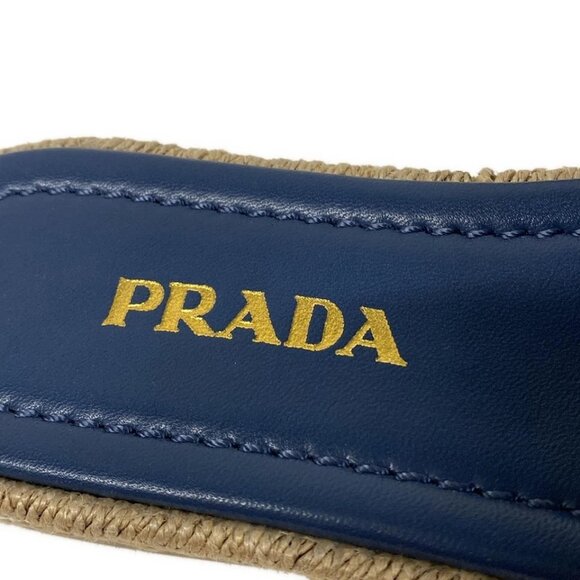PRADA - Navy Denim Women's Sandals 321-081225 - Picture 8 of 8